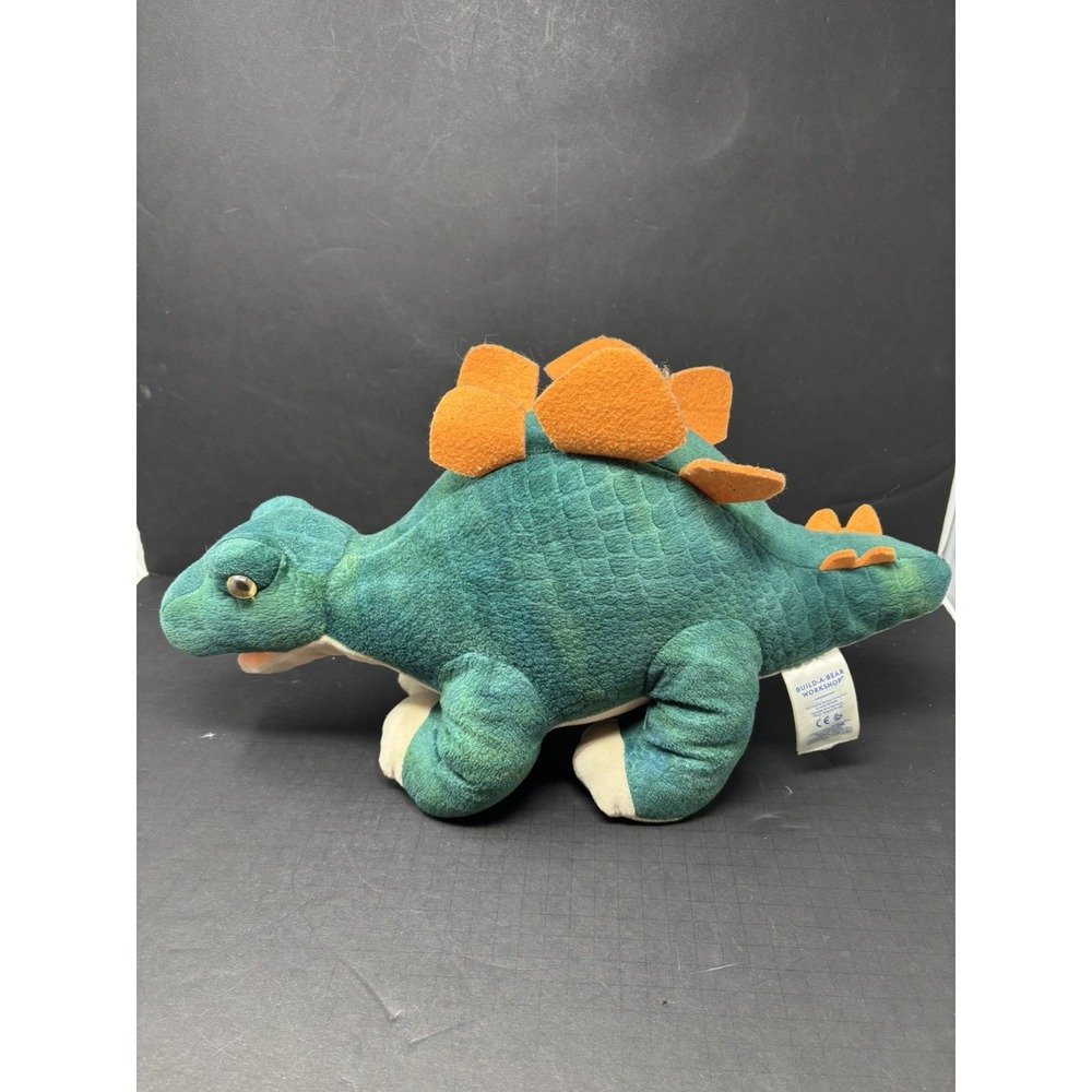 Build‎ A Bear Green STEGOSAURUS DINOSAUR 16" Retired Plush Stuffed Animal